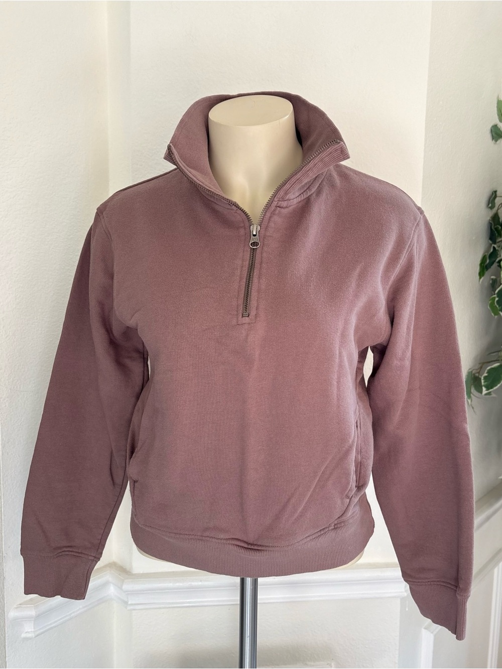 Pact Organic Quarter-Zip Pullover Sweatshirt